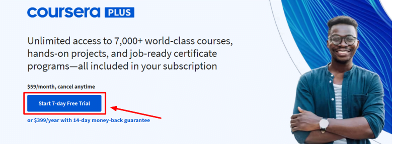 Coursera Plus Website Page