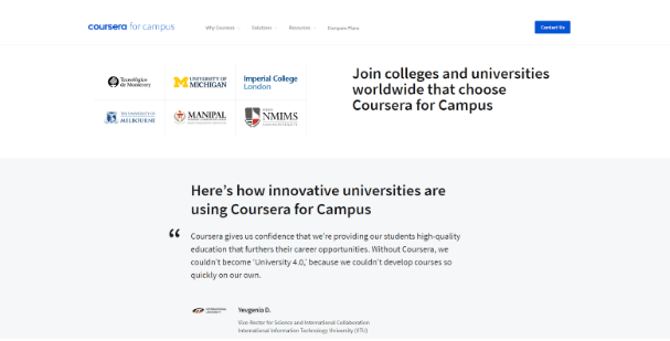 Coursera for Colleges

