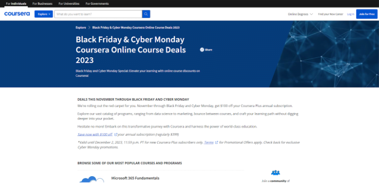 Coursera Black Friday