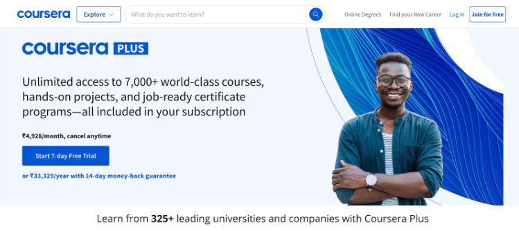 Coursera Plus India Price
