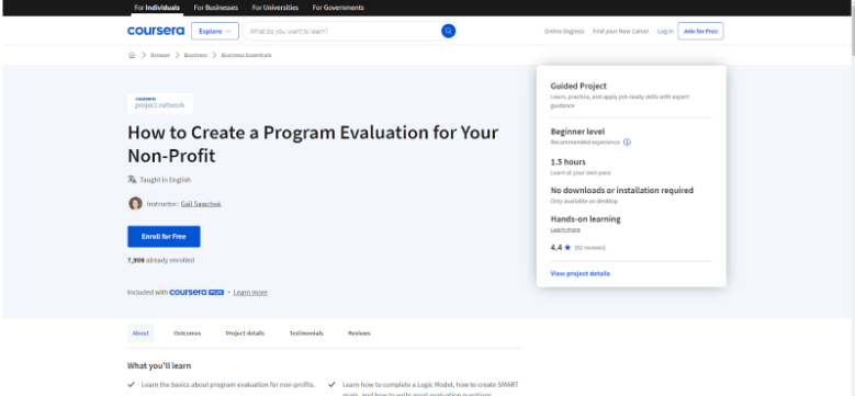 Create a Program Evaluation for Your Non-Profit