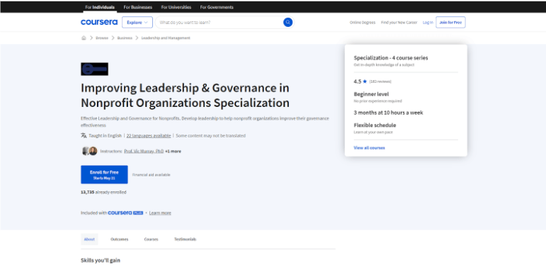  Improving Leadership & Governance in Nonprofit Organizations