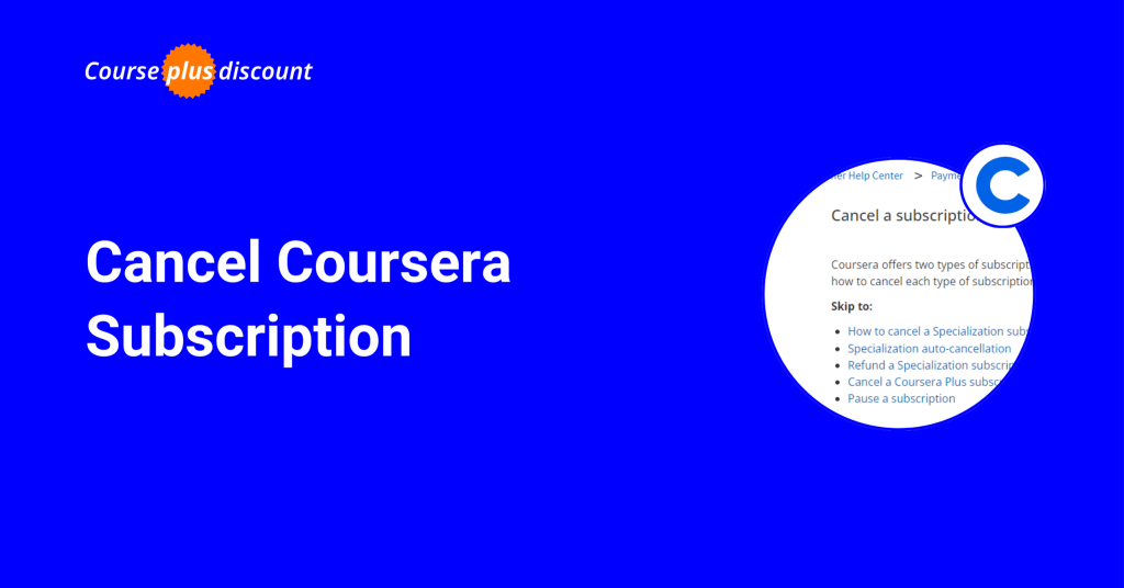 Cancel Coursera Subscription