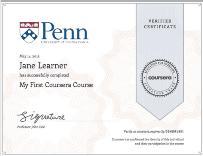 Coursera - Certifications 