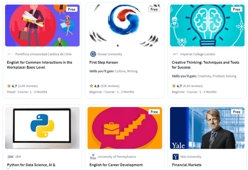 Coursera Individual Courses