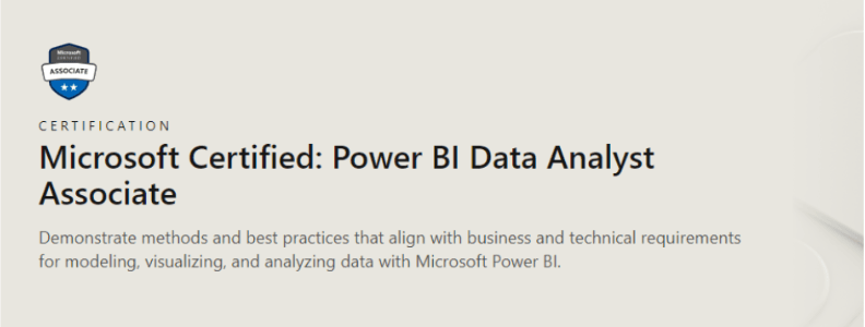 Microsoft Certified: Power BI Data Analyst Associate