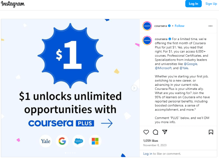 Coursera $1 Offer