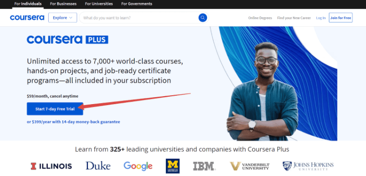 Coursera Plus Free Trial