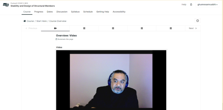 edX instructor in a recorded lecture